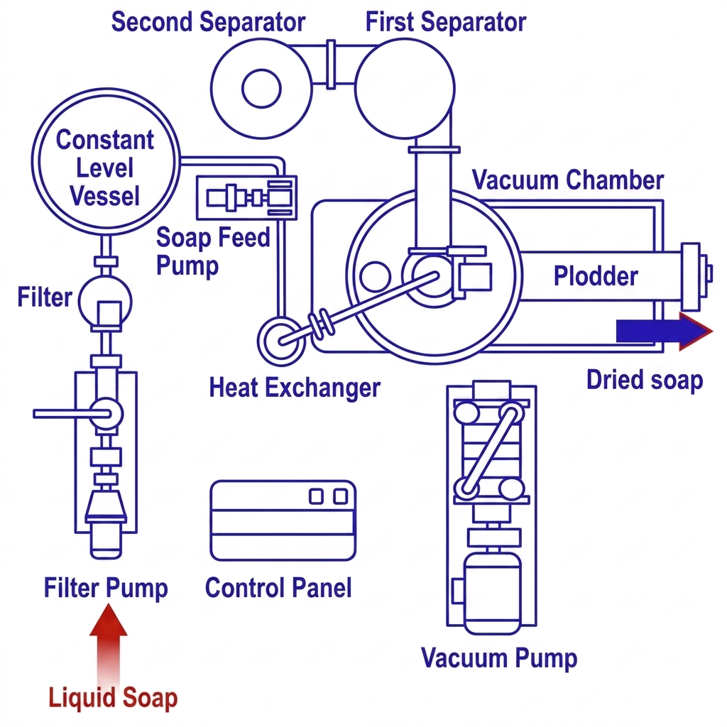 Advanced Soap Drying Line System overview